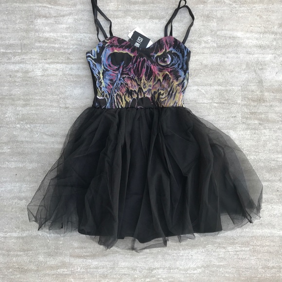 Iron Fist Carl Tulle Black Party Dress S-XL NEW!!! - Picture 3 of 3